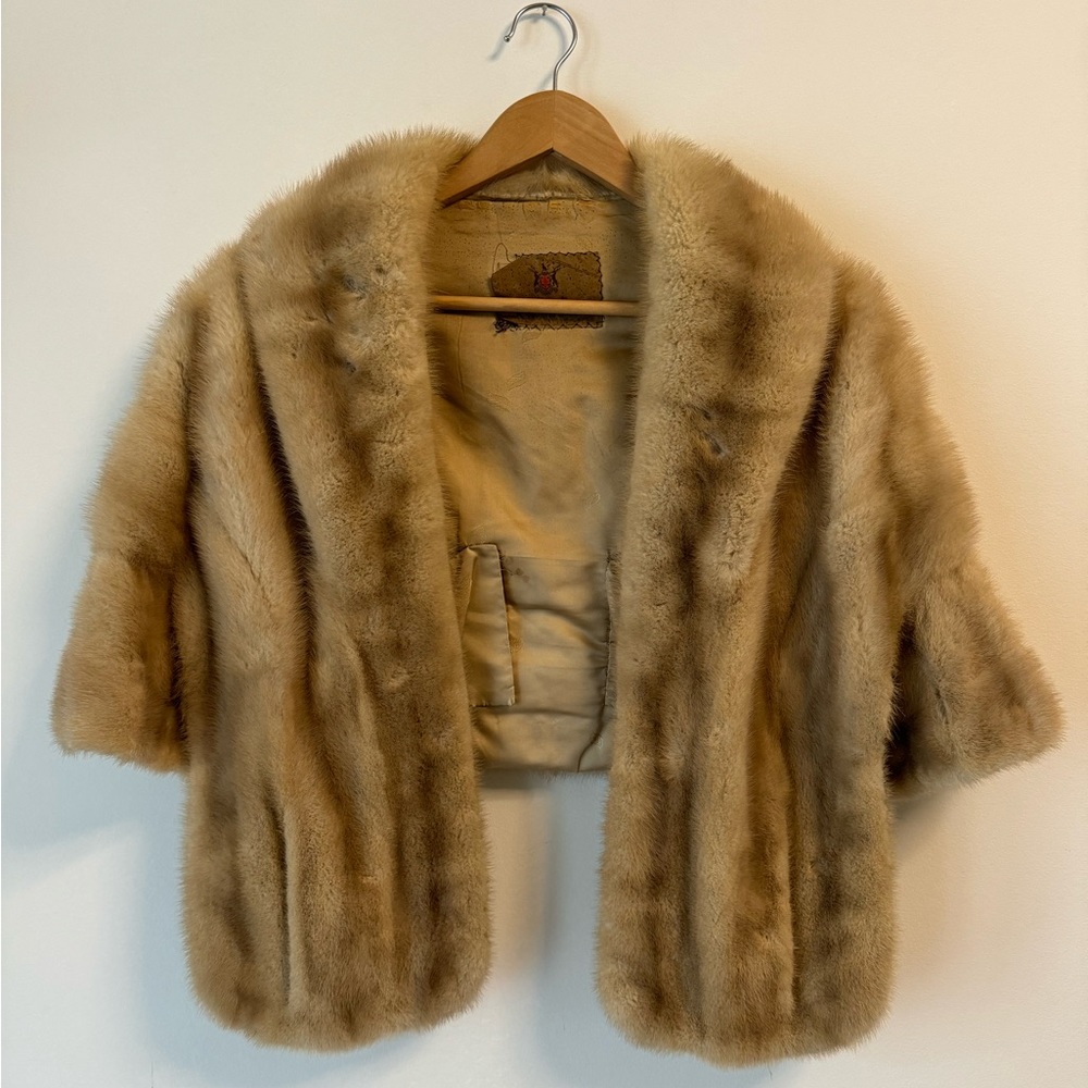 1960s Hudson’s Bay Genuine Mink Fur Shawl